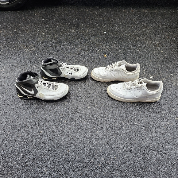 Nike Shox Elite (Sole Separation) + Nike Air Force Low - sz 11.5 Lot - Picture 1 of 11